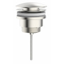 Afvoerplug met drukafsluiting click clack universeel geborsteld mat PVD 0G1952143A63