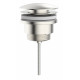 Afvoerplug met drukafsluiting click clack universeel geborsteld mat PVD 0G1952143A63