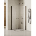 Douchecabine Soleo N 90x100x195 cm Gunmetal geborsteld 2D K2181NT