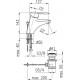 Wastafelkraan BG Salit met waste A. 1.4502.815.00.2 - showroommodel