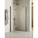 Douchecabine Soleo N 100x120x195 cm Links Gunmetal geborsteld vouwdeur 1D K2216NT