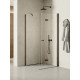 Douchecabine Soleo N 100x110x195 cm Rechts Gunmetal geborsteld vouwdeur 1D K2239NT