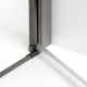 Douchecabine Soleo N 80x80x195 cm Links Gunmetal geborsteld vouwdeuren 2D K2246NT