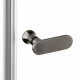 Douchecabine Soleo N 80x80x195 cm Links Gunmetal geborsteld vouwdeuren 2D K2246NT
