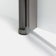 Douchecabine Soleo N 80x90x195 cm Links Gunmetal geborsteld vouwdeuren 2D K2247NT