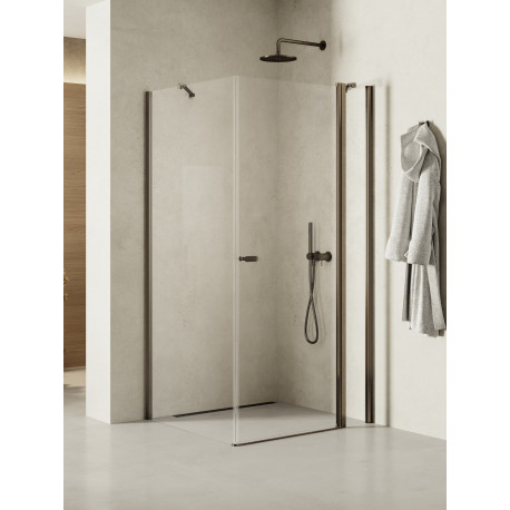 Douchecabine Soleo N 90x70x195 cm Gunmetal geborsteld 1D K2149NT