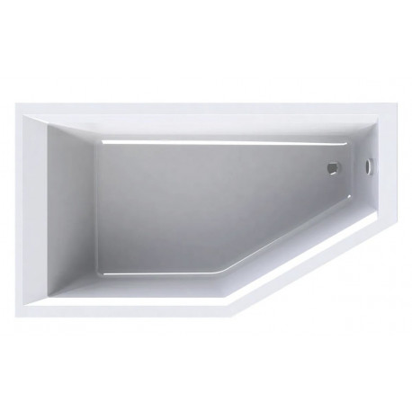 Wavedesign Pelagia bad links 160x90 cm wit 5060500501