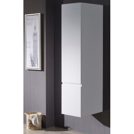 Hoge kast Slimline 135x35x30 wit KB