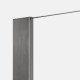 Douchewand Nesta Gunmetal geborsteld 110x200 cm glas 8 mm transparant K1758NT