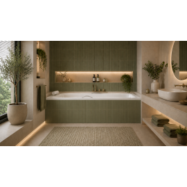 Ligbad BG-15, afm. 160x75 cm met poten