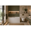 Ligbad 120x70 cm BG-15 met poten