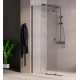 Inloopdouche met schuifwand 100x200 cm Walk In Vayo Gunmetal 8 mm