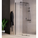 Inloopdouche met schuifwand 110x200 cm Walk In Vayo Gunmetal 8 mm