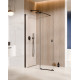 Inloopdouche met schuifwand 90x200 cm Walk In Vayo Black 8 mm