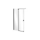 Inloopdouche met schuifwand 90x200 cm Walk In Vayo Black 8 mm
