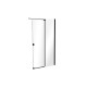 Inloopdouche met schuifwand 90x200 cm Walk In Vayo Black 8 mm