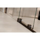 Inloopdouche met schuifwand 140x200 cm Walk In Vayo Black 8 mm