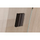 Inloopdouche met schuifwand 140x200 cm Walk In Vayo Black 8 mm