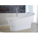 Vrijstaand bad BG-22 wit glanzend massief 160x68 cm met afvoer click clack - showroommodel