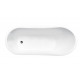 Vrijstaand bad BG-22 wit glanzend afm. 160x68 cm met afvoer click clack showroommodel