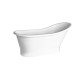 Vrijstaand bad BG-22 wit glanzend afm. 160x68 cm met afvoer click clack