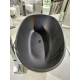Vrijstaand bad Lima180x86 cm mat zwart massief met afvoer click clack - showroommodel