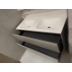 Badkamermeubel Solid Surface 120x46 cm grijs mat - showroommodel