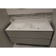 Badkamermeubel Solid Surface 120x46 cm grijs mat - showroommodel