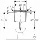 Reservoir Geberit laaghangend ap120 spoel/stop bediening wit 65781