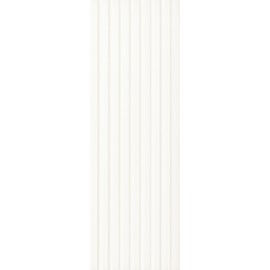 Wandtegels 25x75 cm Elanda Wit Structuur Stripes mat gerectificeerd