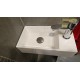 Fontein Sanitrend 40x22 cm wit kraangat rechts 1513892