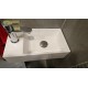 Fontein Sanitrend 40x22 cm wit kraangat links 1513862