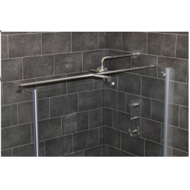 T-stabilisatiestang 200 cm zilver glans Sanitrend 1644922