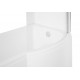 Ligbad 150x70 cm met badscherm BG-45 rechts asymmetrisch