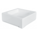 Paneel voor douchebak 80x80x28,5 cm vierkant BG-32 acryl wit