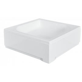 Paneel voor douchebak 80x80x28,5 cm vierkant BG-32 acryl wit