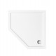 Douchebak vijfhoek 90x90x15 cm wit acryl BG-98