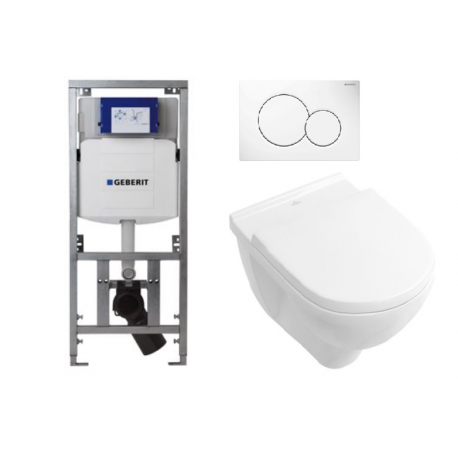 geweer Gezondheid Waakzaam Toiletset Geberit UP320 Burda m. wc pot Villeroy & Boch O. Novo Direct  Flush m. softcl.