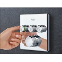 Grohe SmartControl afbouwdeel voor inbouwkraan thermostatisch met omstel voor 3 functies vierkant chroom 1405164