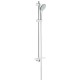 Grohe Euphoria glijstangset m. handdouche Massage 90cm m. doucheslang 175cm m. zeepschaal chroom 27226001