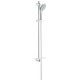 Grohe Euphoria glijstangset 90cm m. handdouche Champagne chroom 1289027