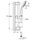Grohe Euphoria glijstangset m. handdouche Mono 90cm chroom 1289601