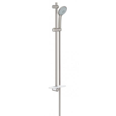 Grohe Euphoria glijstangset m. handdouche Massage 90cm m. doucheslang 175cm m. zeepschaal supersteel 27226DC1