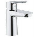 Grohe Bau Edge 1-gats wastafelkraan met ketting chroom 23329000