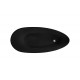 Vrijstaand bad BG-48 zwart 142x62 cm met afvoer click clack chroom