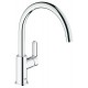Grohe Bau Edge keukenkraan met hoge ronde uitloop chroom 1588810