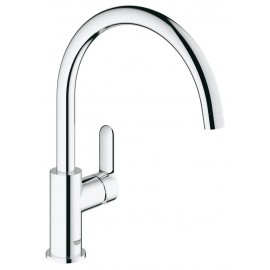 Grohe Bau Edge keukenkraan met hoge ronde uitloop chroom 31367001