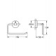 Grohe Bau Cosmopolitan closetrolhouder z. klep chroom 1320760