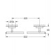 Grohe Bau Cosmopolitan handdoekhouder chroom 1320763