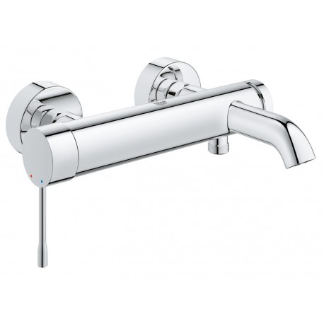 Badkraan Grohe Essence New met omstel met koppelingen 15cm chroom 33624001